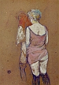 LAUTREC HENRI DE TOULOUSE (1864-1901) - Due donne seminude